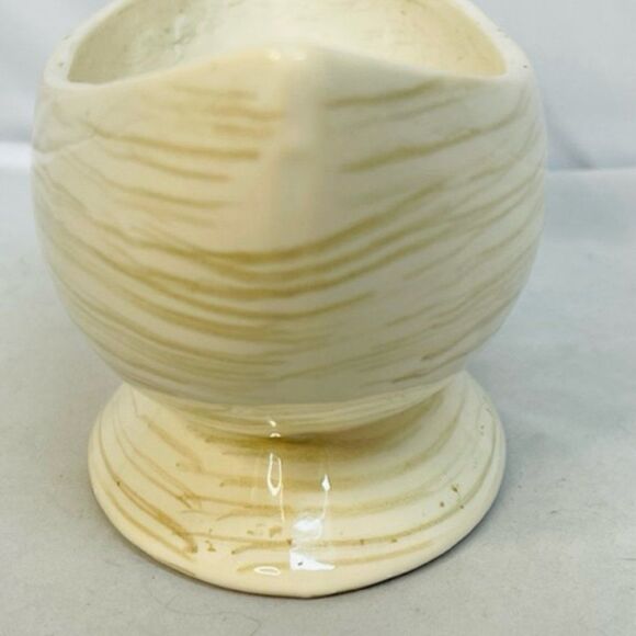 MCM McCoy Pottery Harmony Line White & Green Bowl - Planter - 9.25" Mid Century - Picture 2 of 8